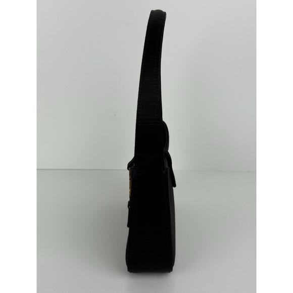 Saint Laurent Le 5 A 7 Mini YSL Women's Shoulder Bag in Black Satin - Picture 3 of 12